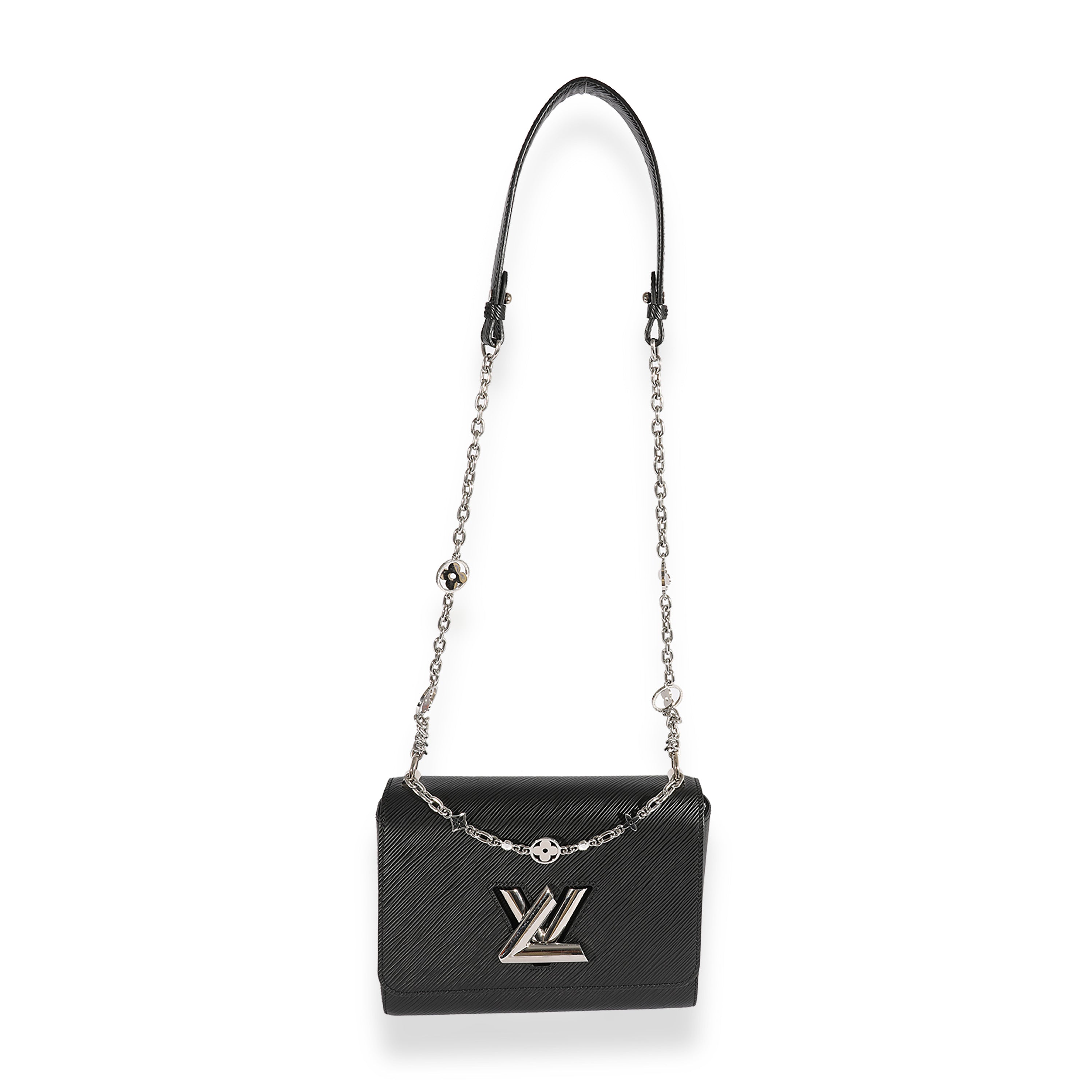 Louis Vuitton Louis Vuitton Black Epi Leather Flower Jewels Twist MM