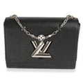 Louis Vuitton Louis Vuitton Black Epi Leather Flower Jewels Twist MM