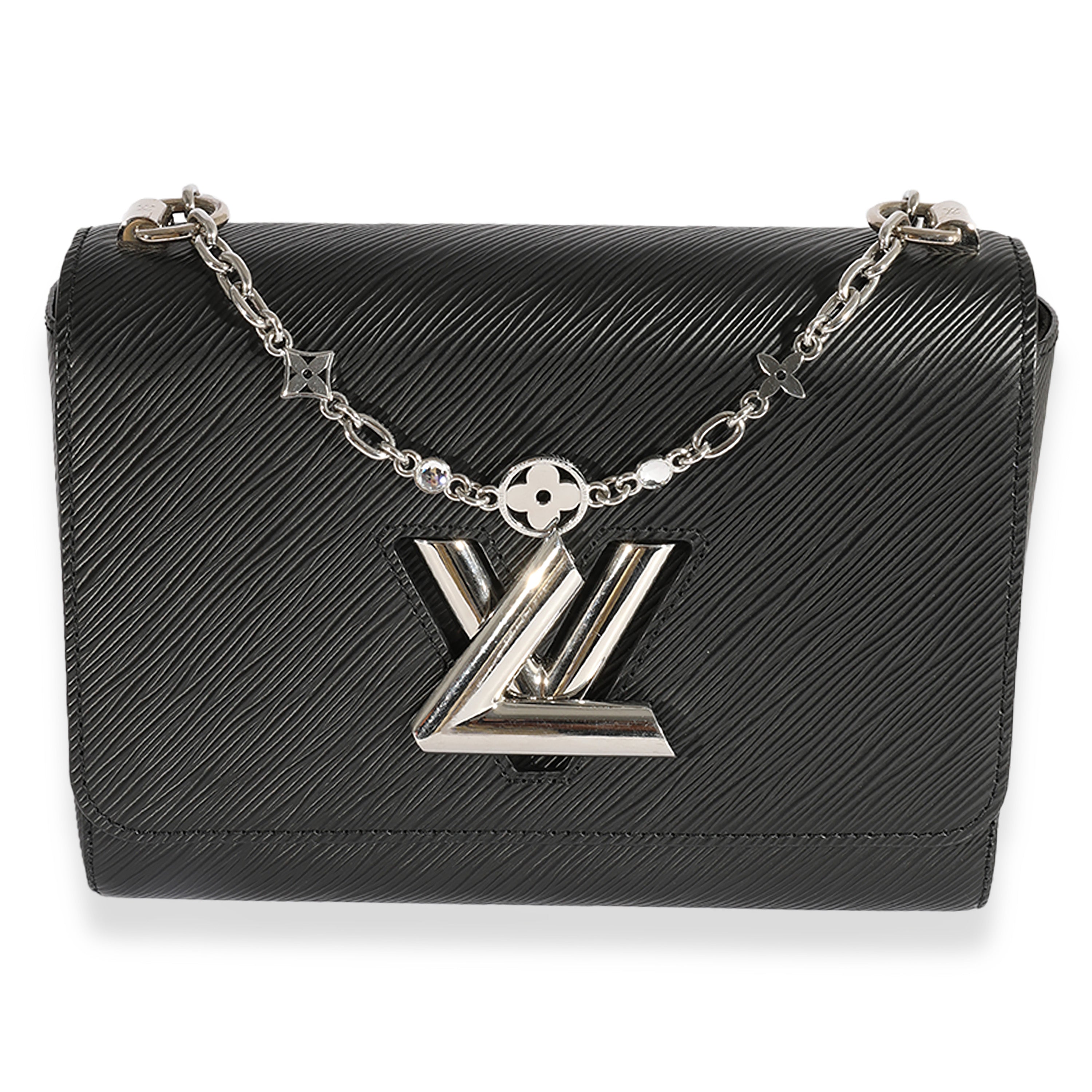Louis Vuitton Louis Vuitton Black Epi Leather Flower Jewels Twist MM