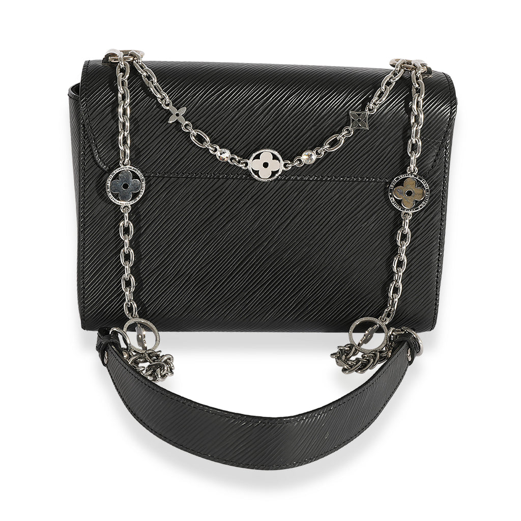 Louis Vuitton Louis Vuitton Black Epi Leather Flower Jewels Twist MM