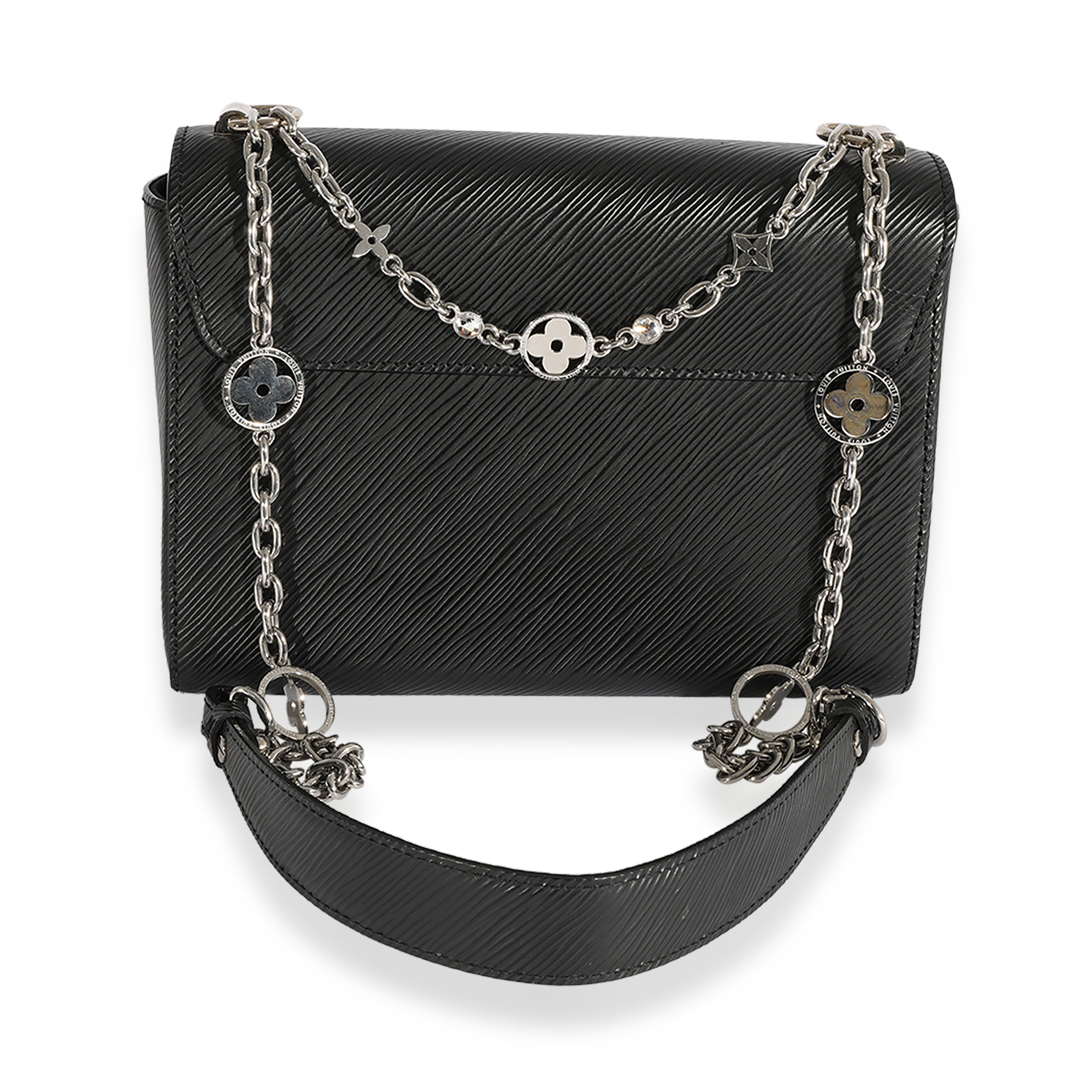 Louis Vuitton Louis Vuitton Black Epi Leather Flower Jewels Twist MM