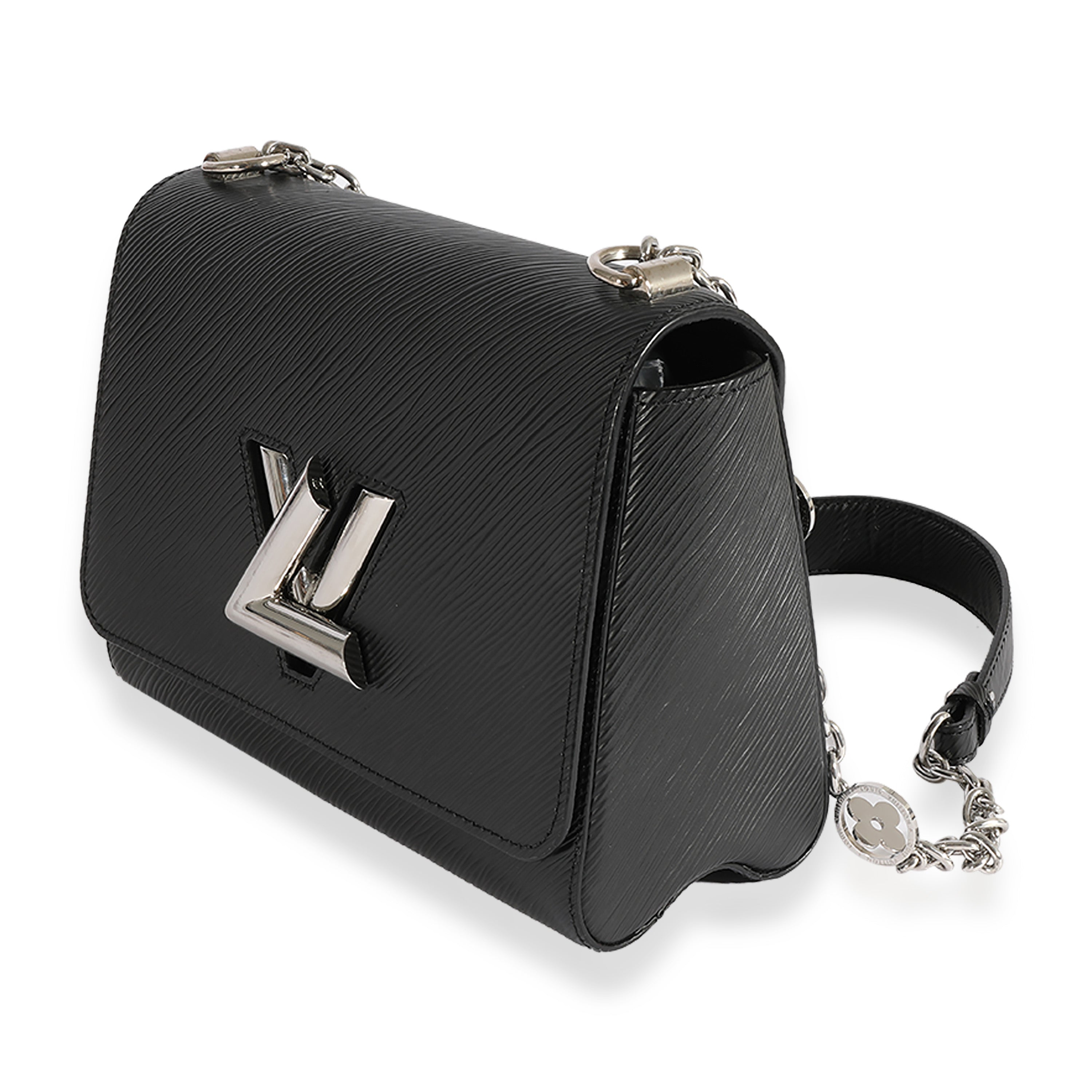Louis Vuitton Louis Vuitton Black Epi Leather Flower Jewels Twist MM