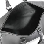 Louis Vuitton Louis Vuitton Black Grained Calfskin Aerogram Keepall Bandoulière 40
