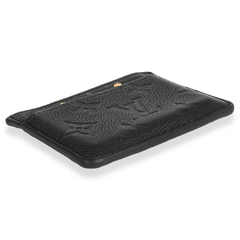 Louis Vuitton Louis Vuitton Black Monogram Empreinte Leather Card Holder