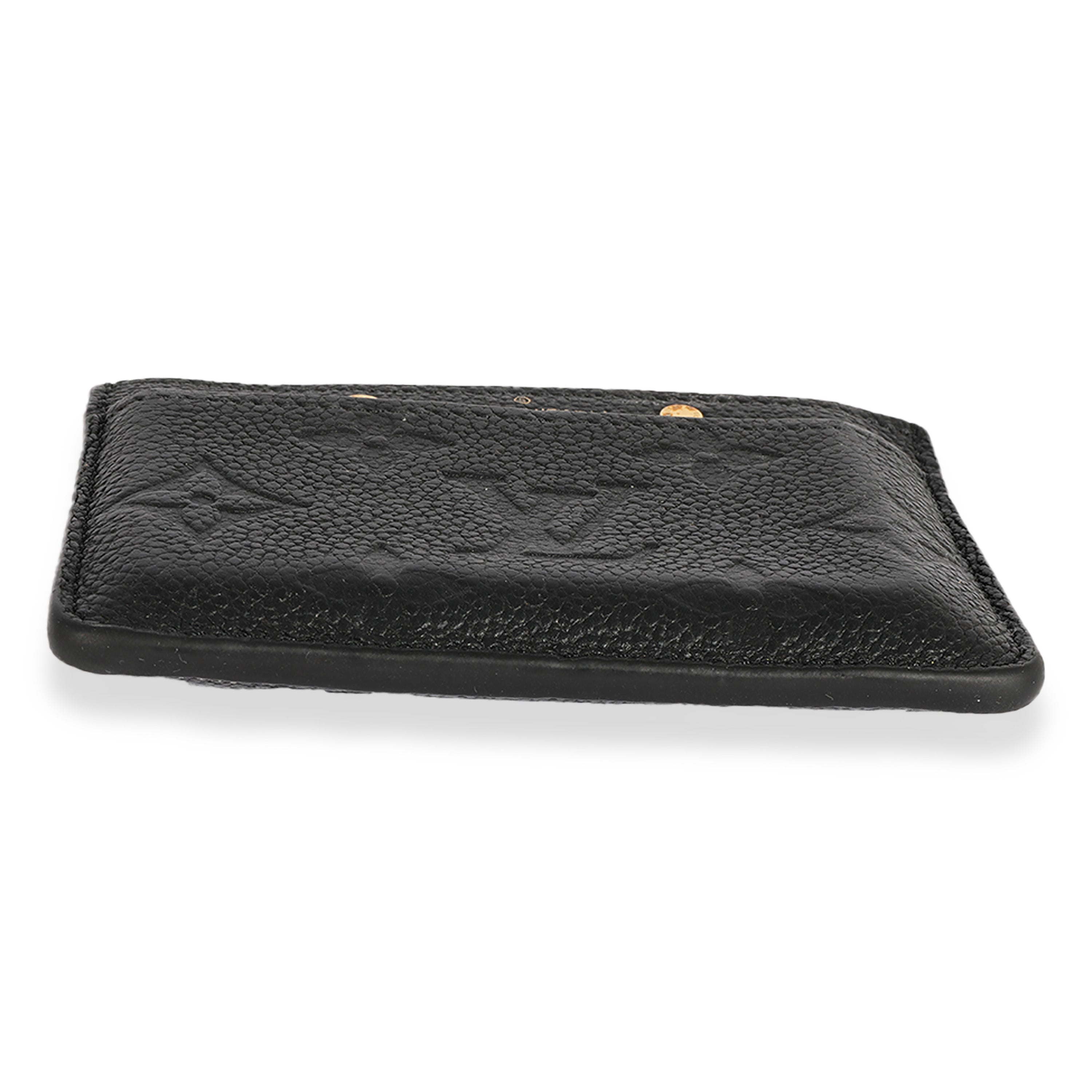 Louis Vuitton Louis Vuitton Black Monogram Empreinte Leather Card Holder