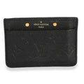 Louis Vuitton Louis Vuitton Black Monogram Empreinte Leather Card Holder