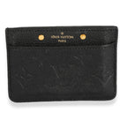 Louis Vuitton Louis Vuitton Black Monogram Empreinte Leather Card Holder