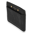 Louis Vuitton Louis Vuitton Black Monogram Empreinte Leather Card Holder