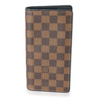 Louis Vuitton Louis Vuitton Damier Ebene and Blue Leather Wallet