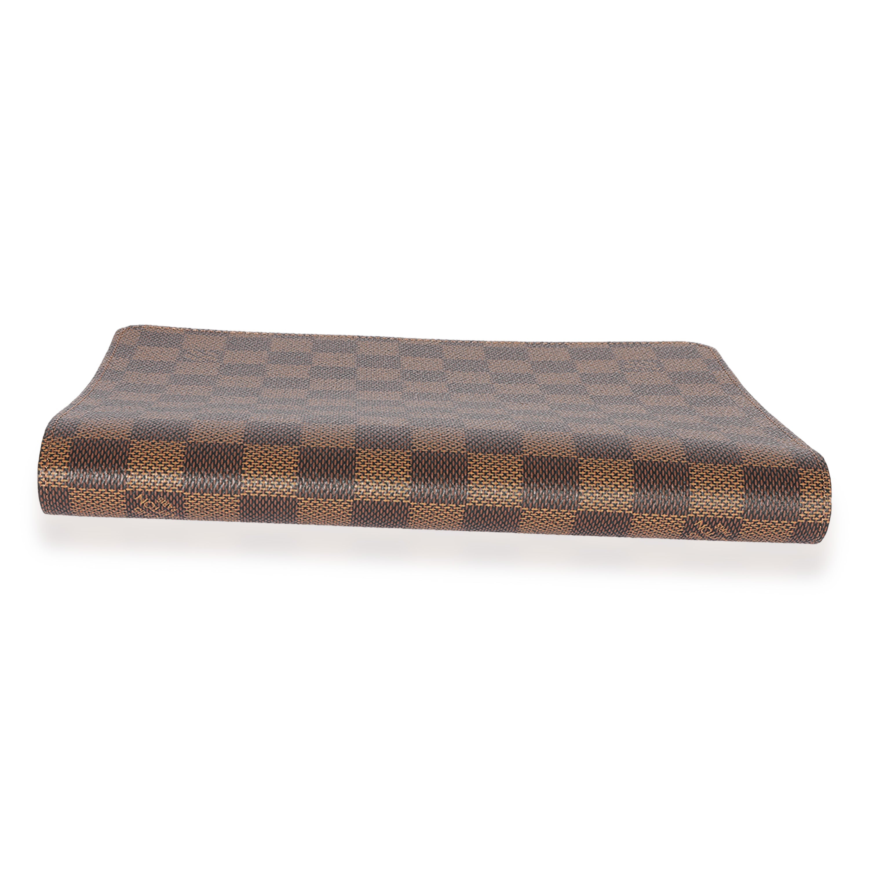 Louis Vuitton Louis Vuitton Damier Ebene Desk Agenda Cover