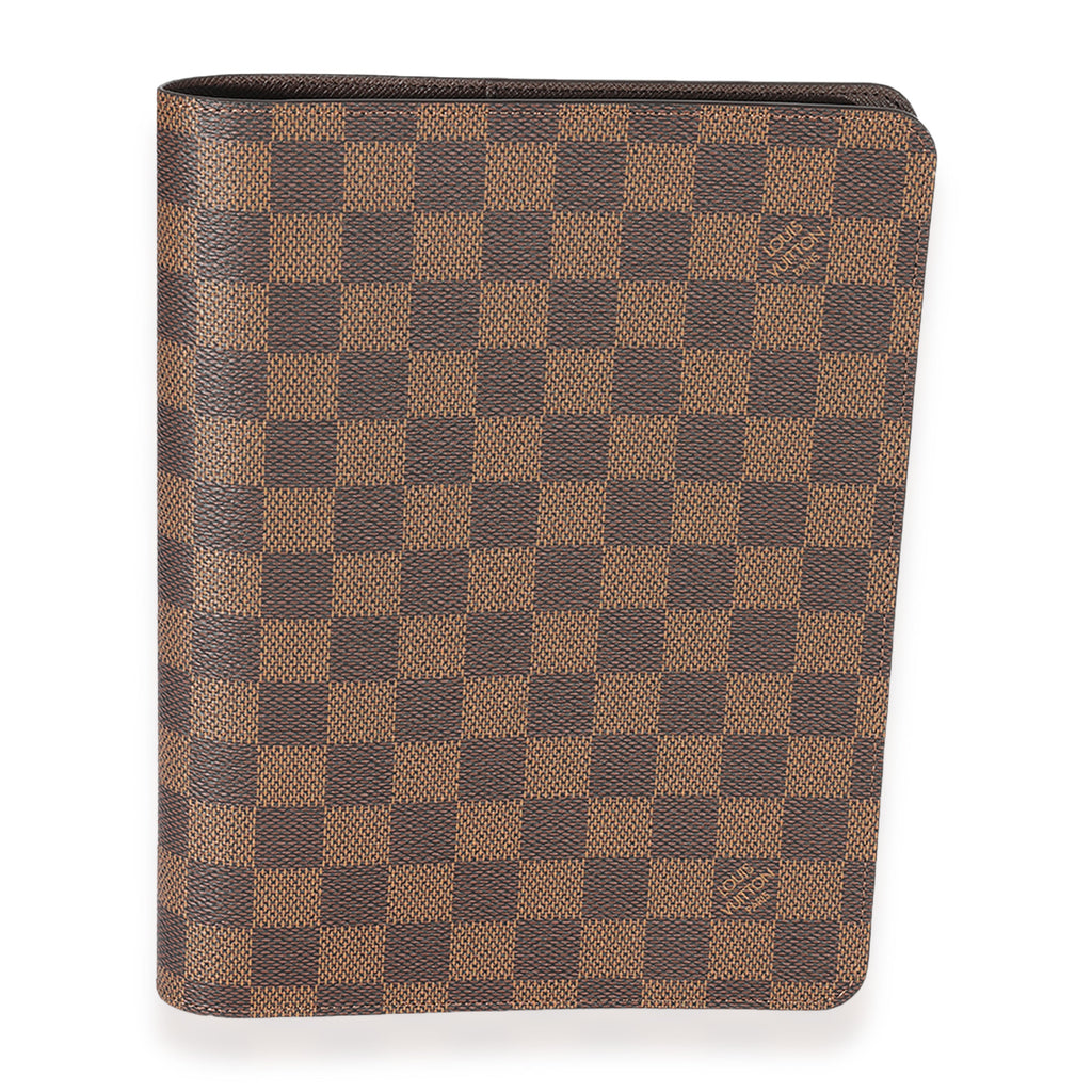 Louis Vuitton Louis Vuitton Damier Ebene Desk Agenda Cover