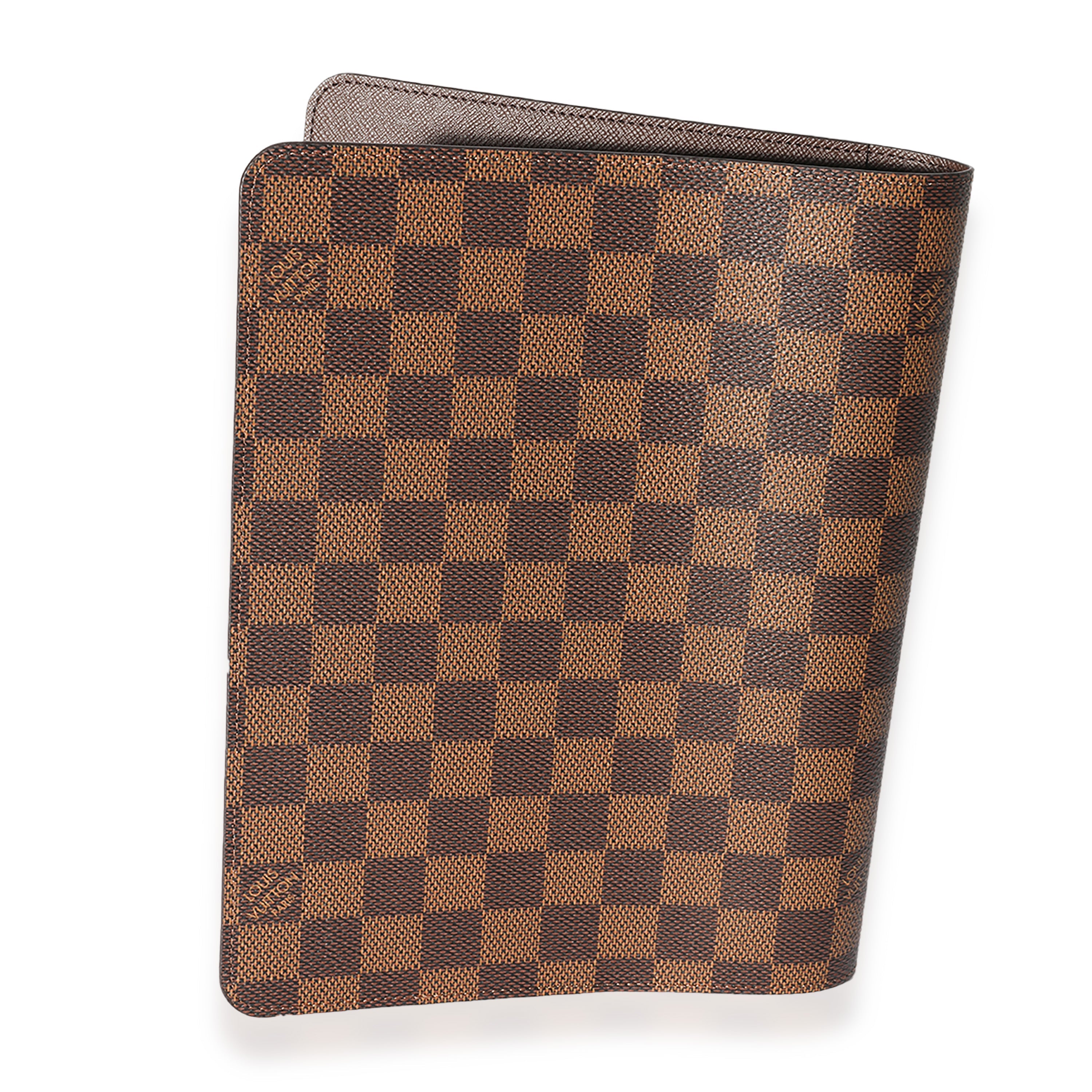Louis Vuitton Louis Vuitton Damier Ebene Desk Agenda Cover