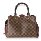 Louis Vuitton Louis Vuitton Damier Ebene Canvas & Bordeaux Leather Brittany