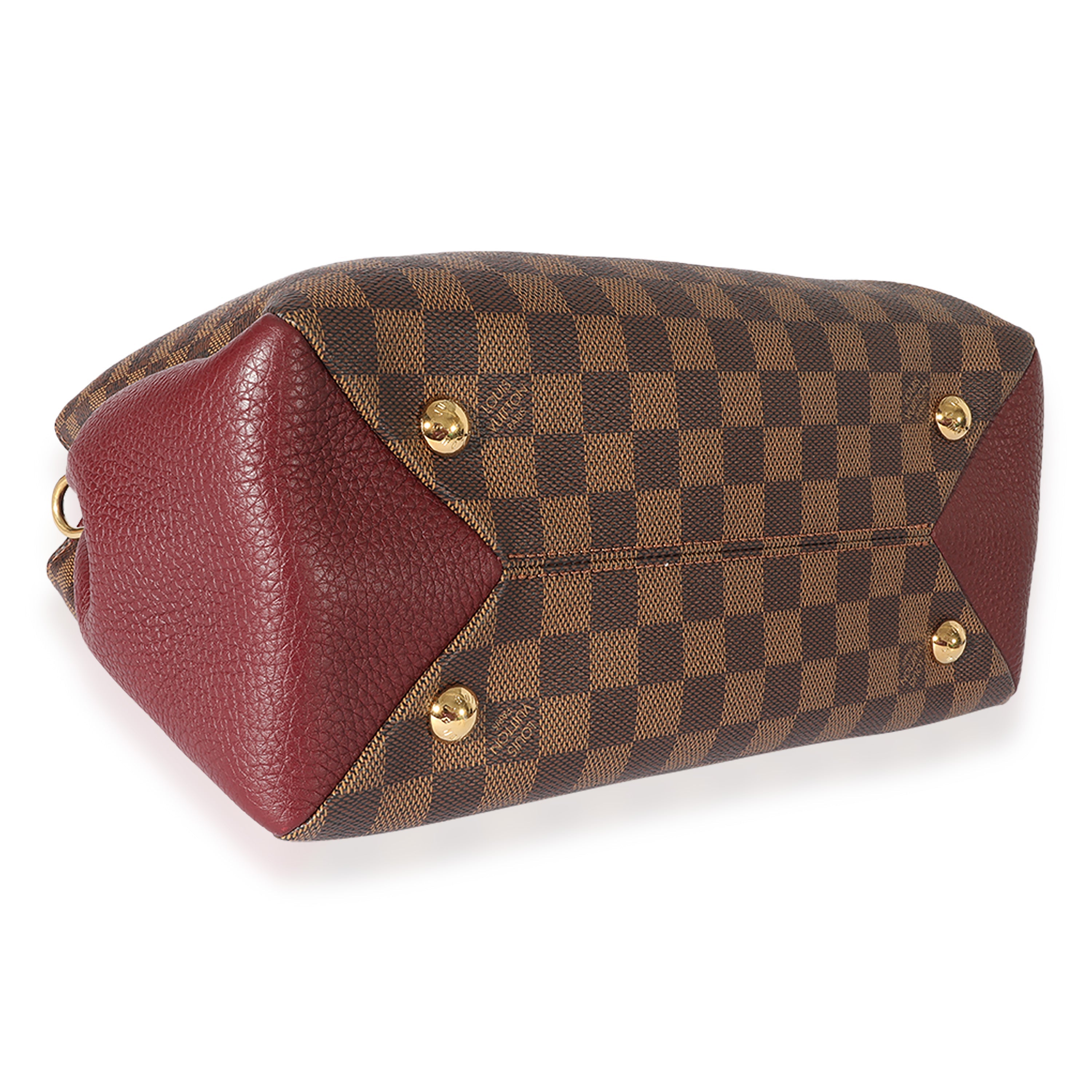 Louis Vuitton Louis Vuitton Damier Ebene Canvas & Bordeaux Leather Brittany
