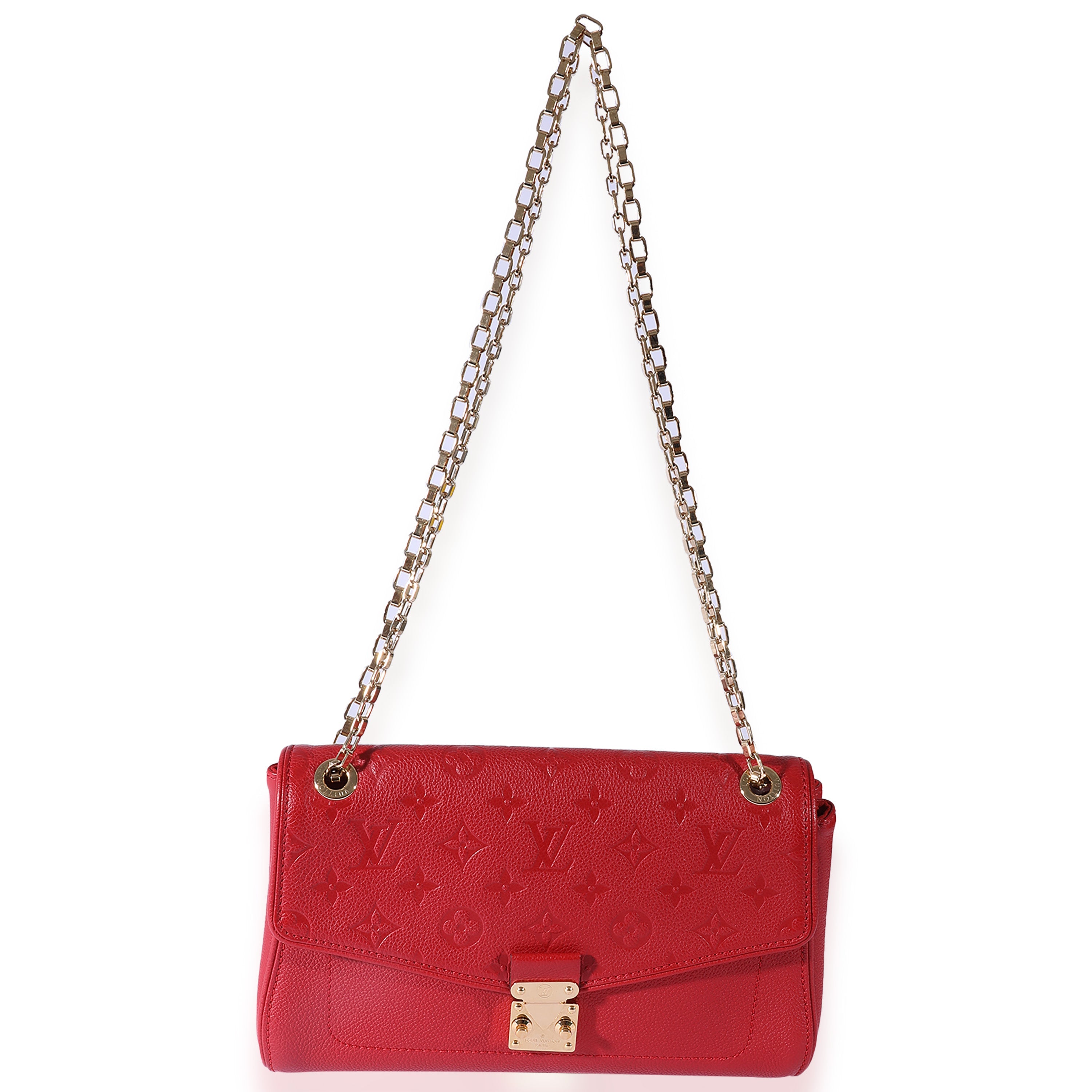 Louis Vuitton Louis Vuitton Red Monogram Empreinte Saint-Germain PM