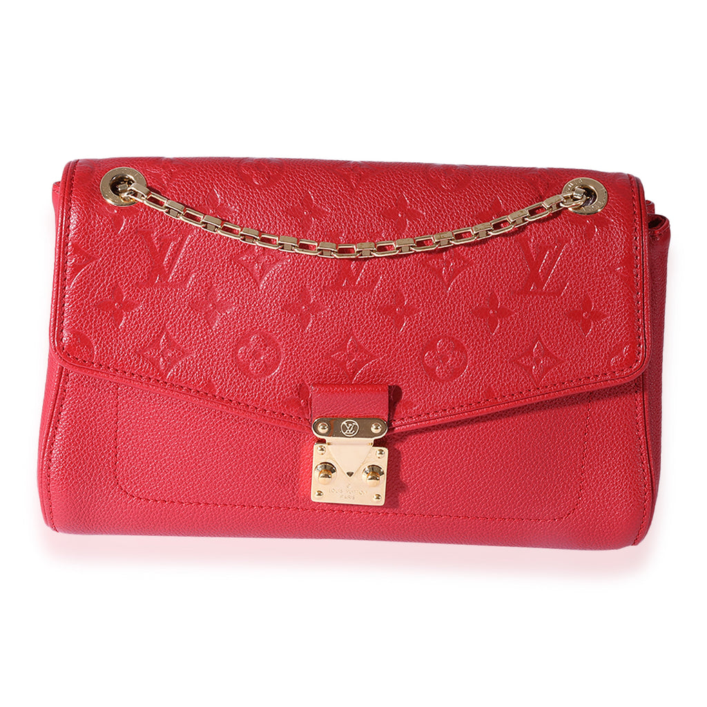 Louis Vuitton Louis Vuitton Red Monogram Empreinte Saint-Germain PM