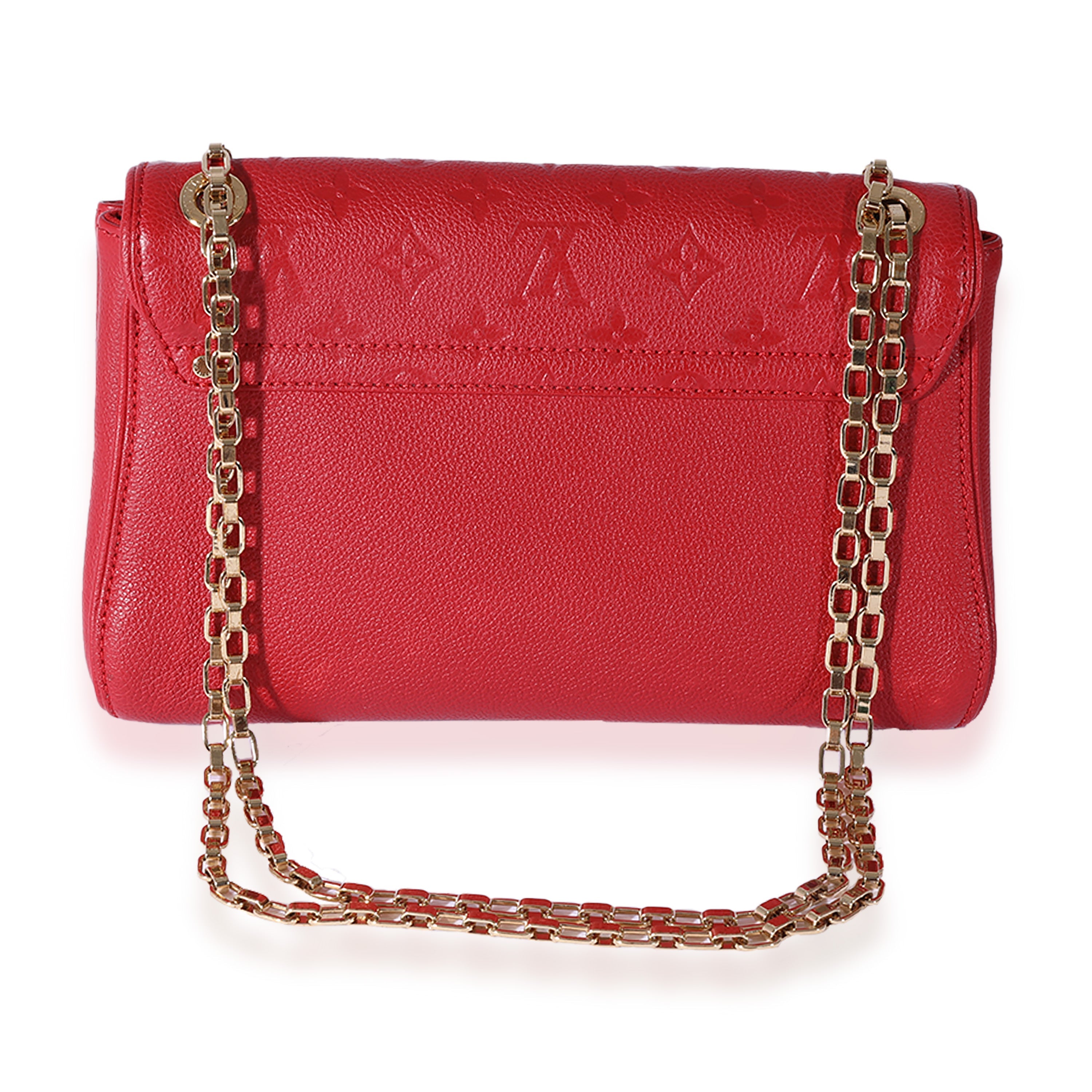 Louis Vuitton Louis Vuitton Red Monogram Empreinte Saint-Germain PM