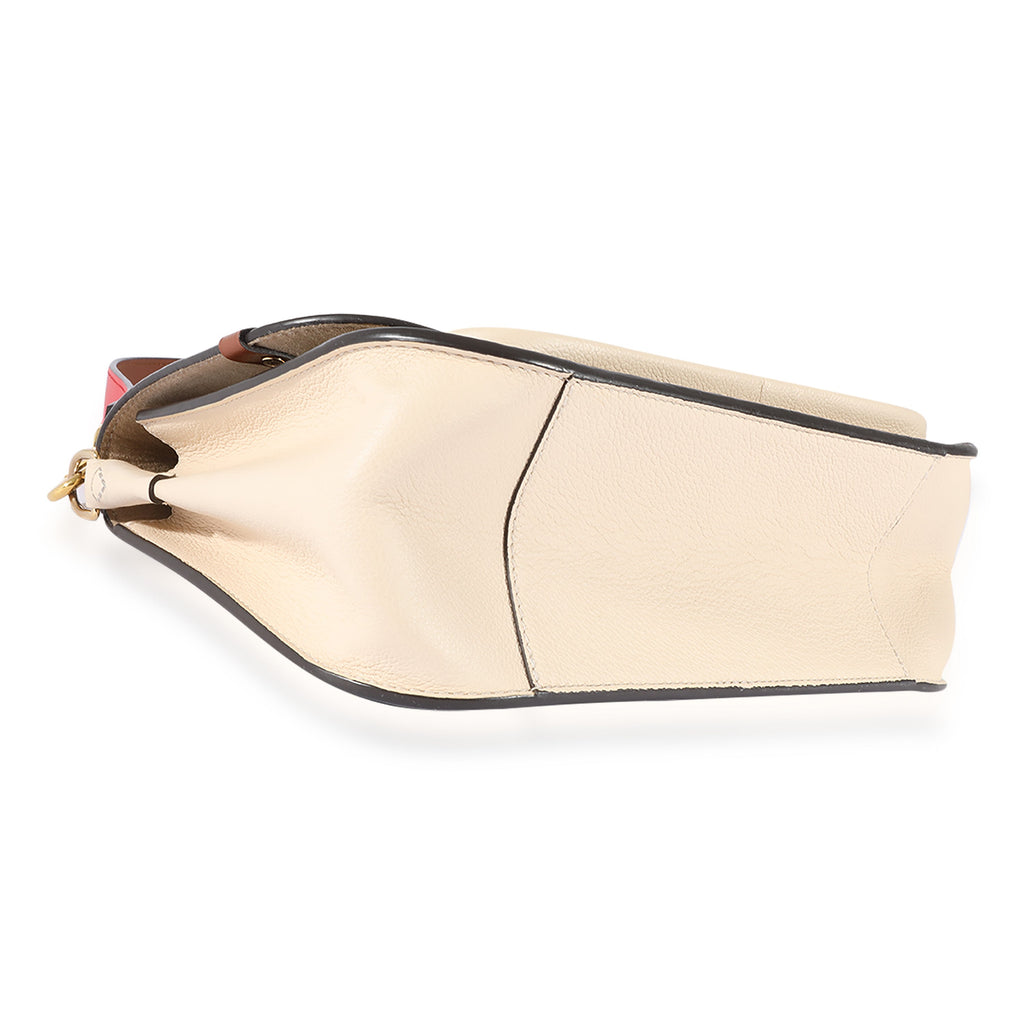 Louis Vuitton Louis Vuitton Monogram Canvas & Beige Leather Vaugirard Shoulder Bag