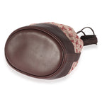 Louis Vuitton Louis Vuitton Burgundy Monogram Canvas Mini Lin Noelie Bucket Bag