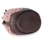 Louis Vuitton Louis Vuitton Burgundy Monogram Canvas Mini Lin Noelie Bucket Bag