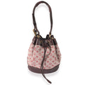 Louis Vuitton Louis Vuitton Burgundy Monogram Canvas Mini Lin Noelie Bucket Bag