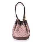 Louis Vuitton Louis Vuitton Burgundy Monogram Canvas Mini Lin Noelie Bucket Bag