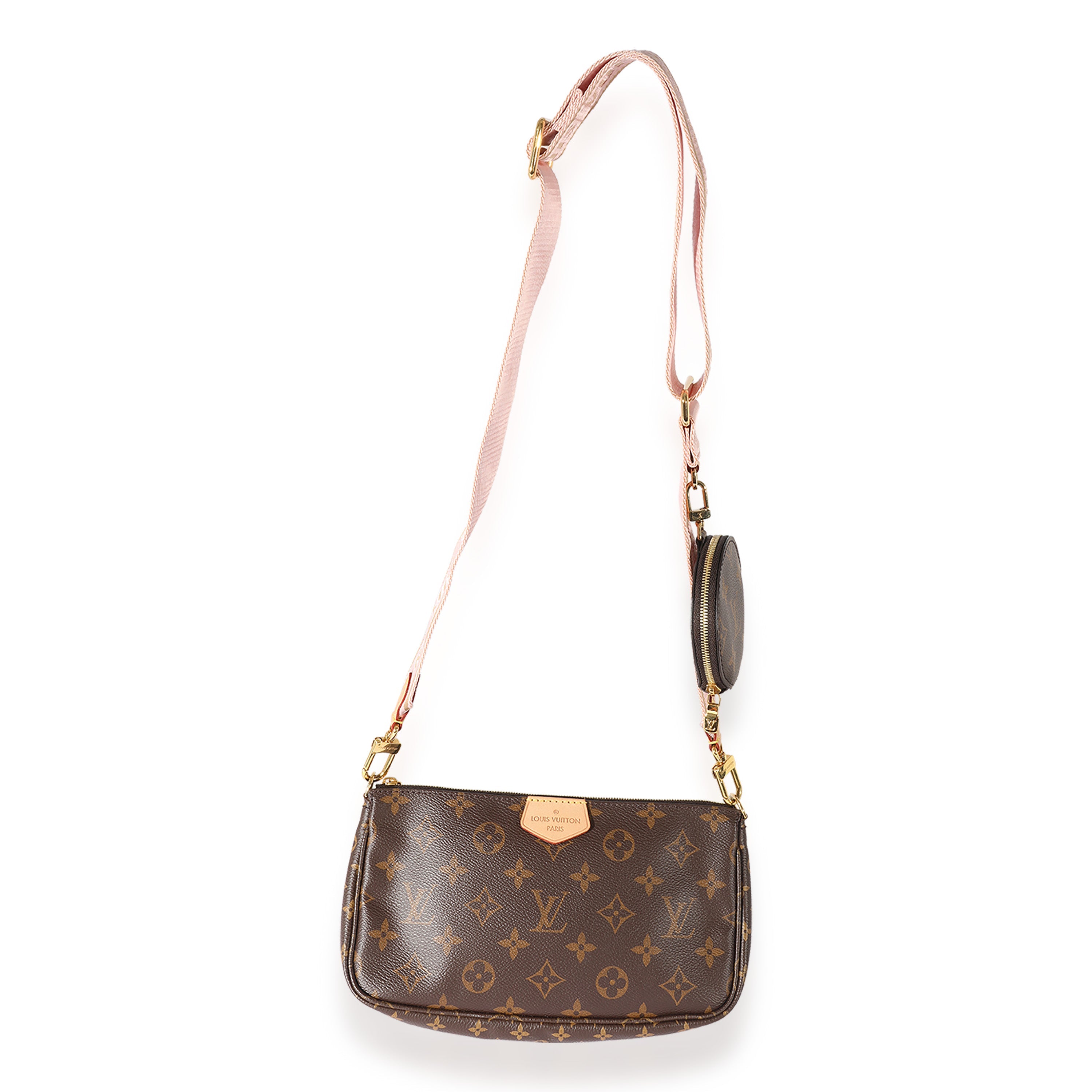 Louis Vuitton Louis Vuitton Monogram Canvas & Rose Clair Multi-Pochette Accessoires
