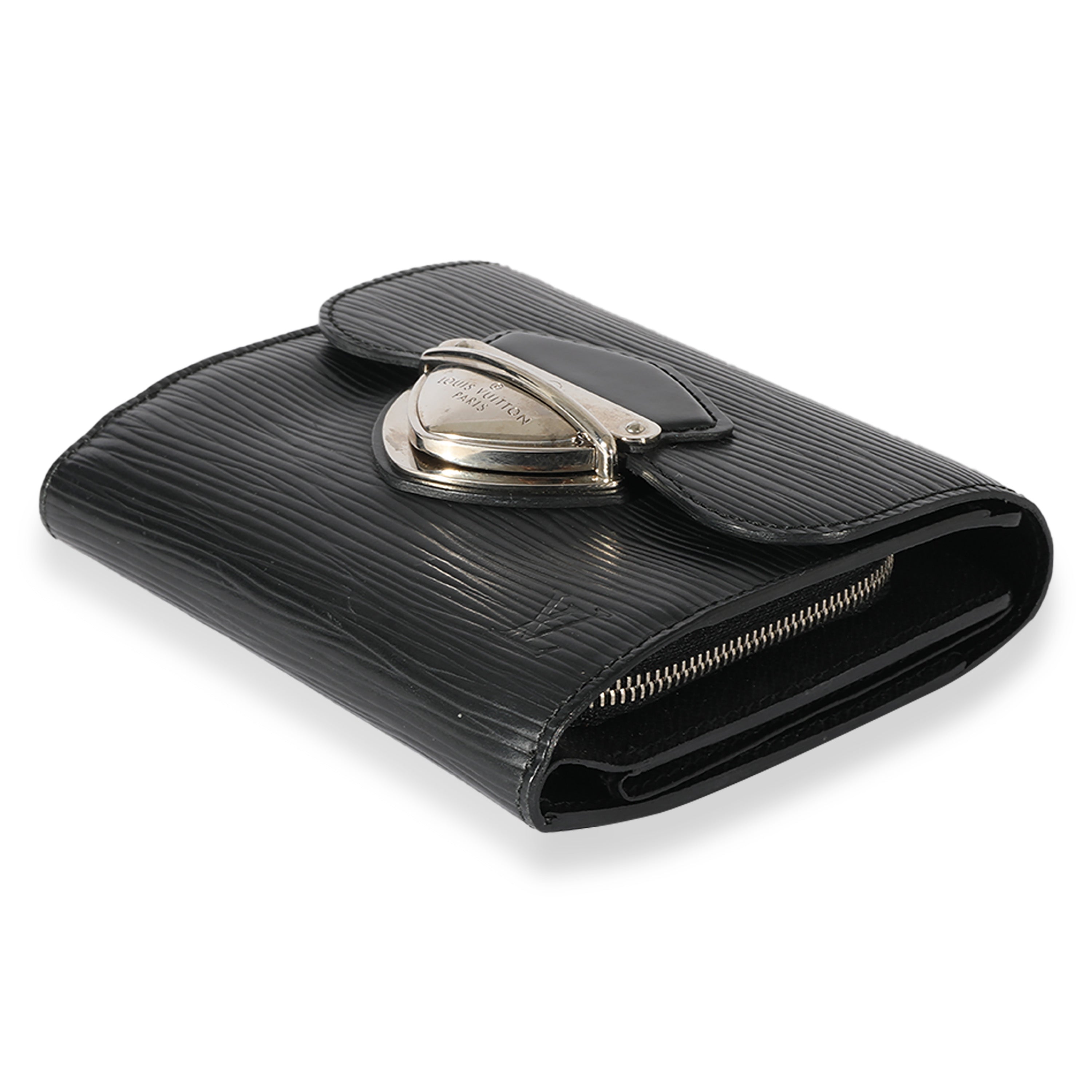 Louis Vuitton Louis Vuitton Black Epi Joey Wallet