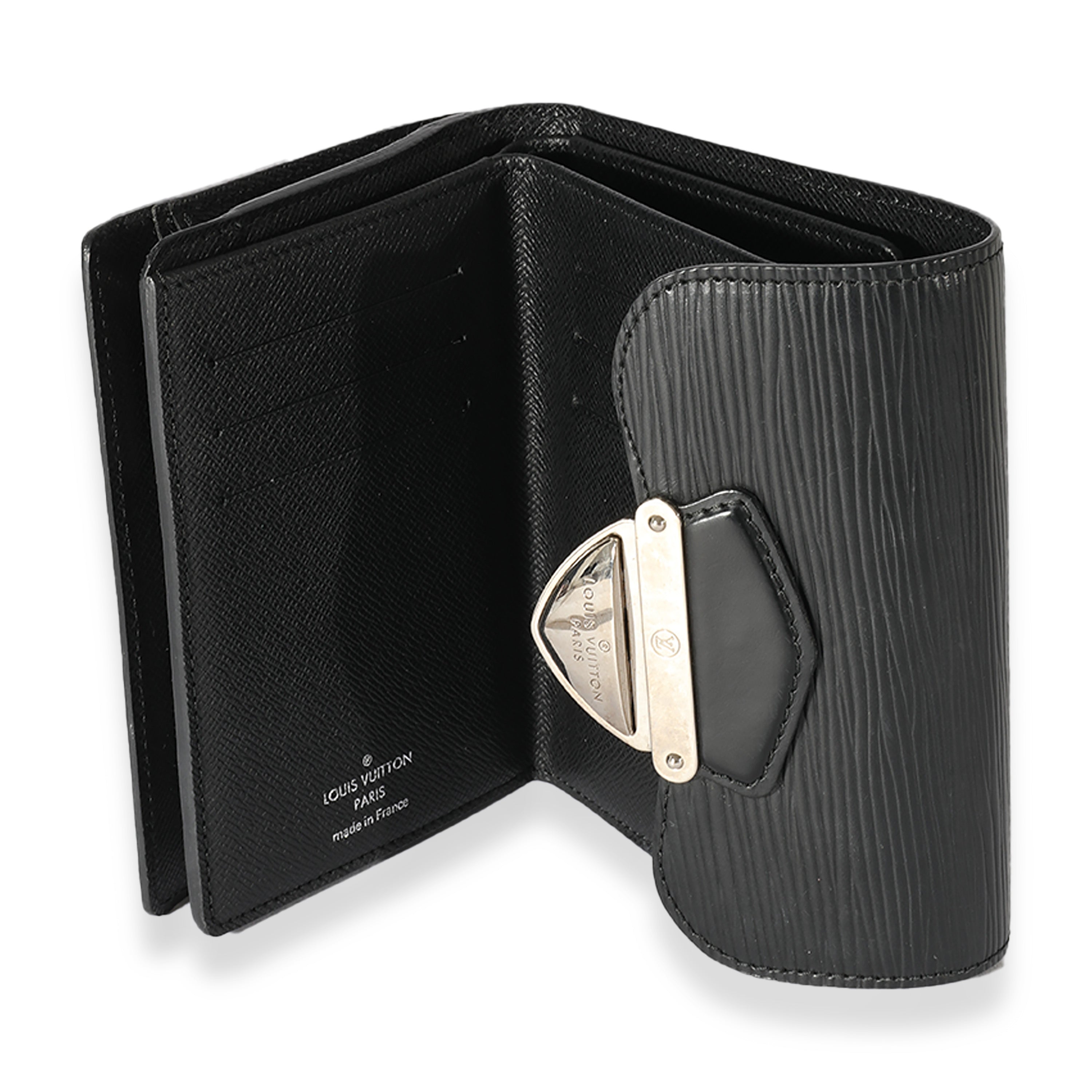 Louis Vuitton Louis Vuitton Black Epi Joey Wallet