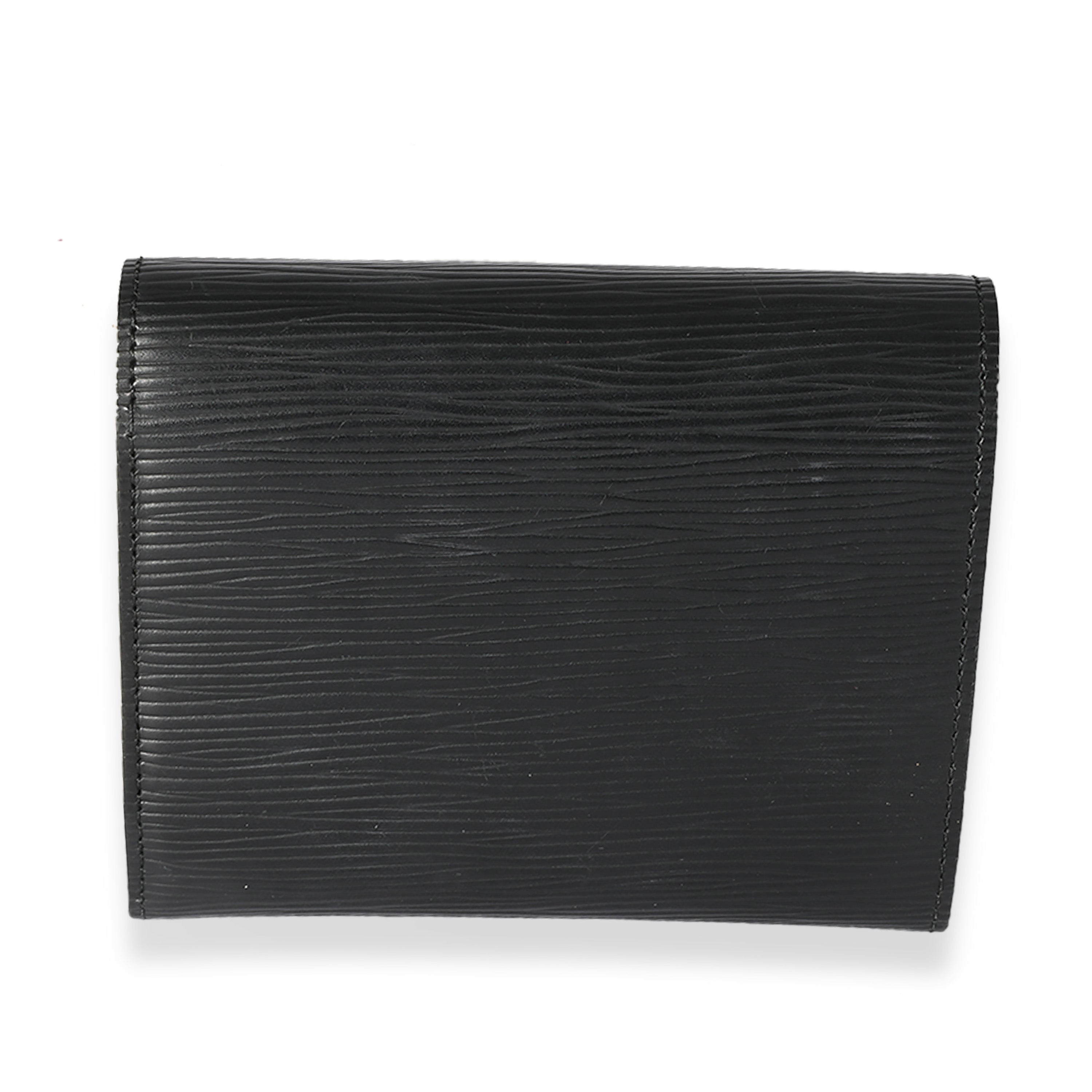 Louis Vuitton Louis Vuitton Black Epi Joey Wallet