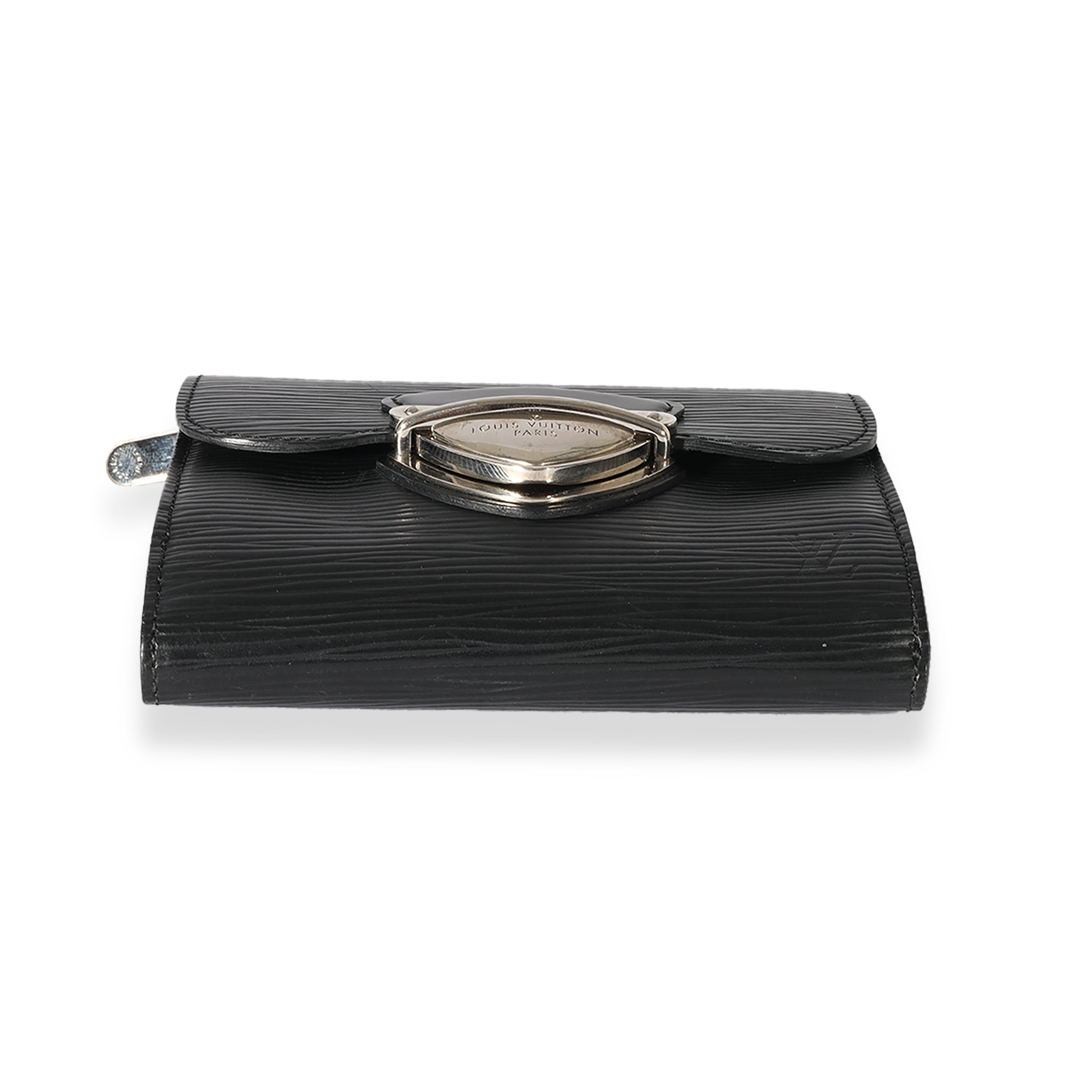 Louis Vuitton Louis Vuitton Black Epi Joey Wallet