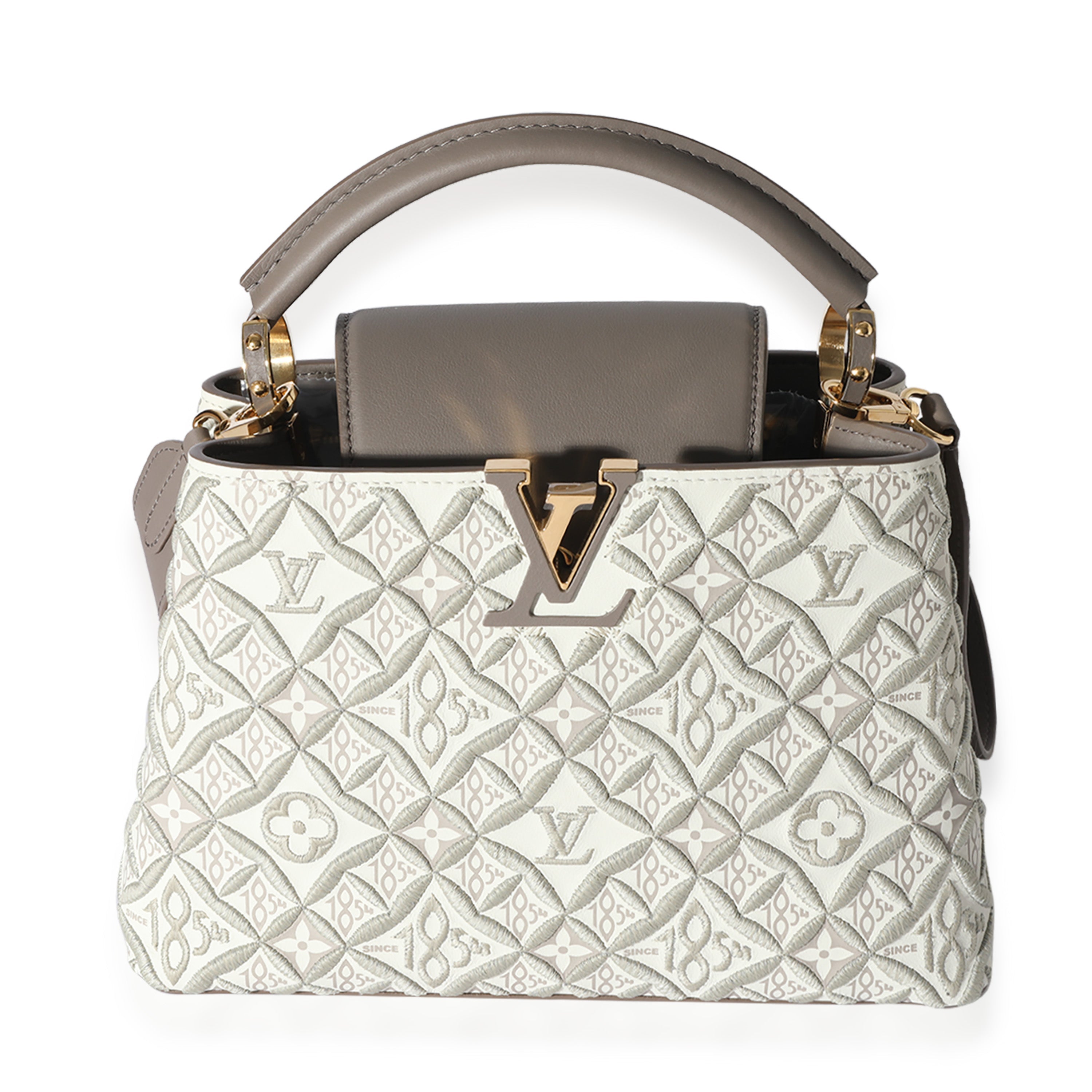 Louis Vuitton Louis Vuitton Taupe Leather Since 1854 Capucines BB