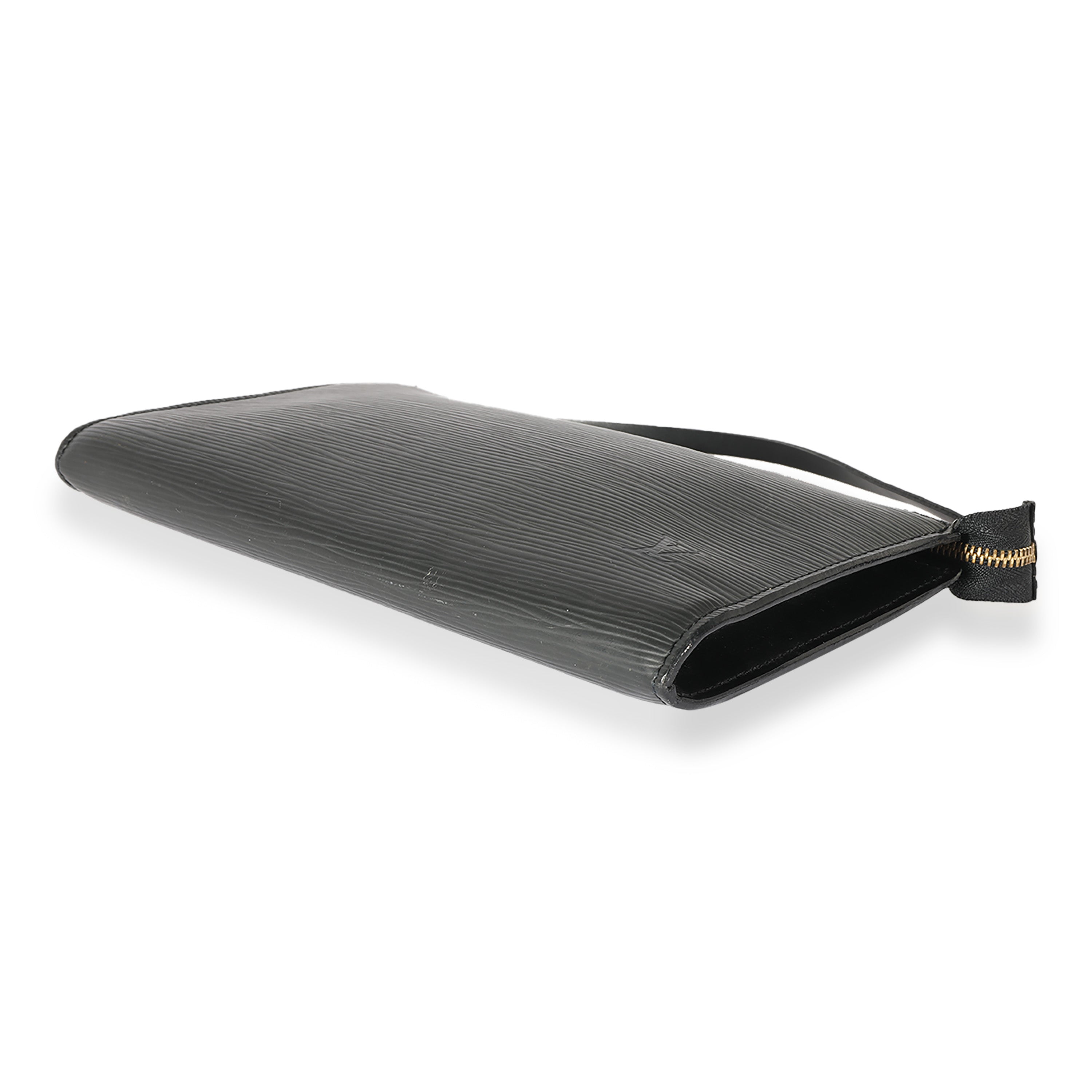 Louis Vuitton Louis Vuitton Black Epi Pochette Accessories