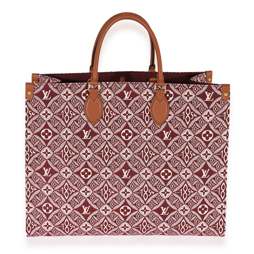 Louis Vuitton Louis Vuitton Bordeaux Jacquard Since 1854 Onthego GM