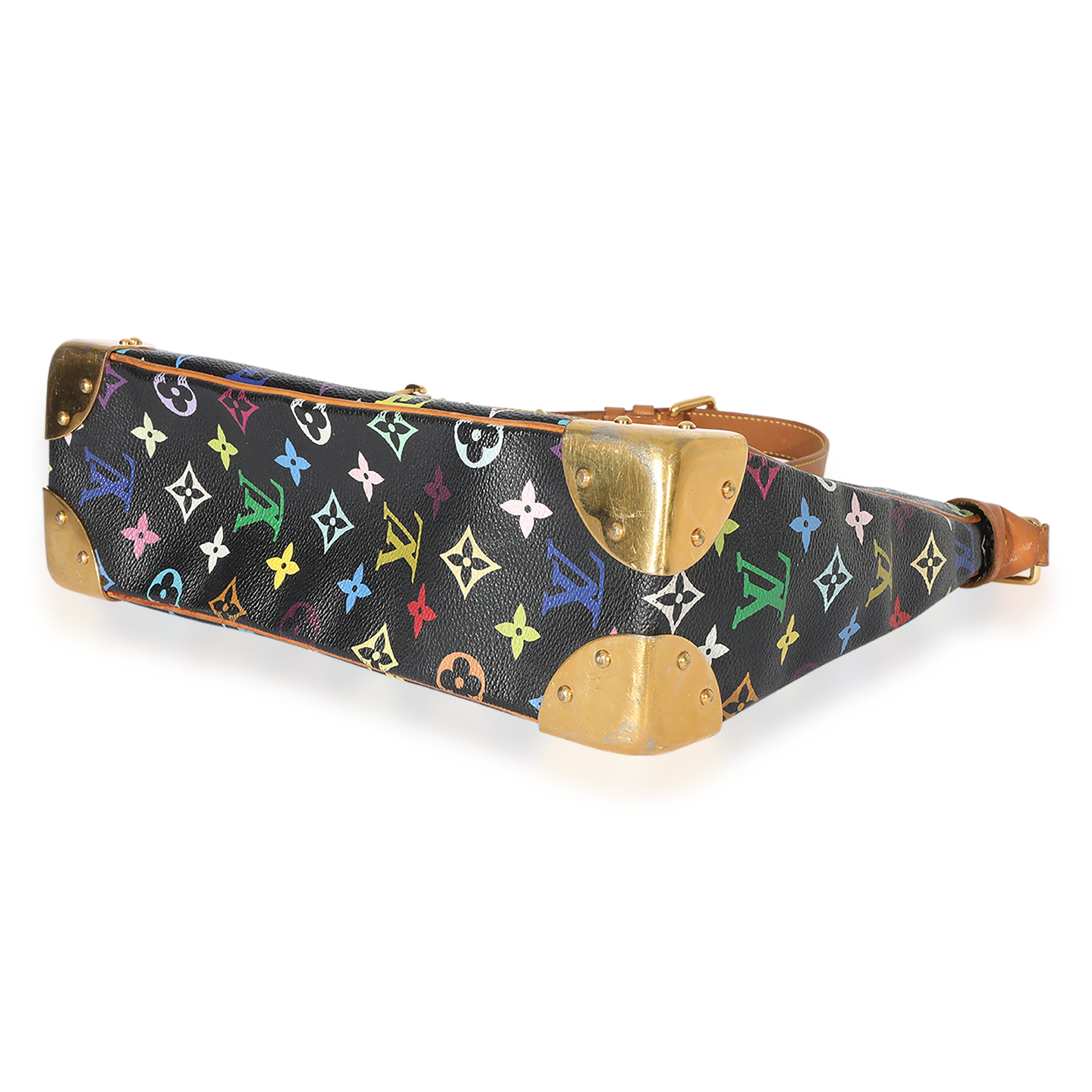Louis Vuitton Louis Vuitton x Takashi Murakami Black Monogram Multicolore Boulogne