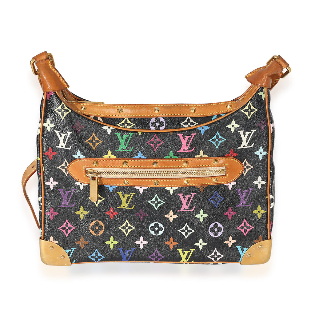 Louis Vuitton Louis Vuitton x Takashi Murakami Black Monogram Multicolore Boulogne