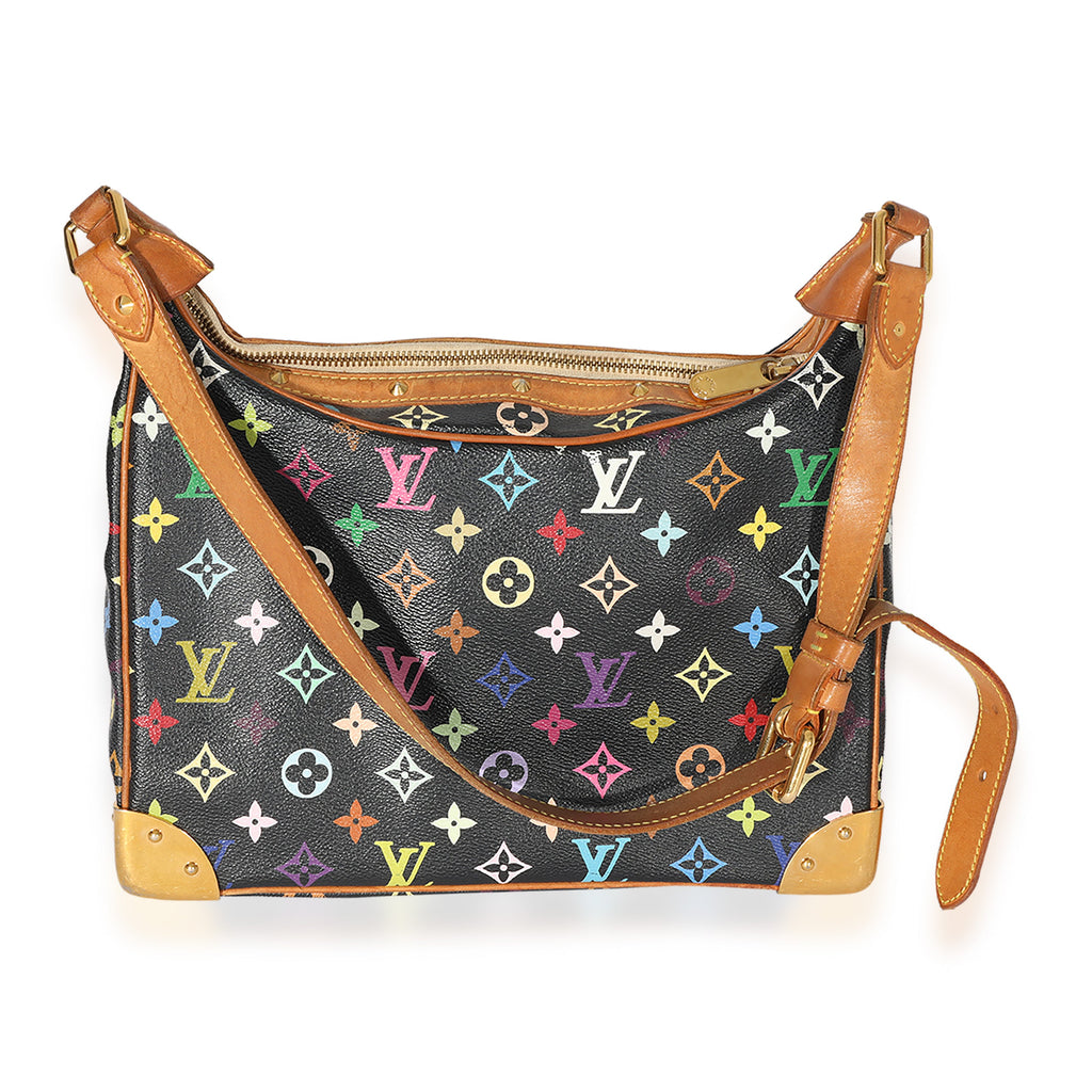 Louis Vuitton Louis Vuitton x Takashi Murakami Black Monogram Multicolore Boulogne