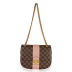 Louis Vuitton Louis Vuitton Damier Ebene & Magnolia Cuir Taurillon Wight Shoulder Bag