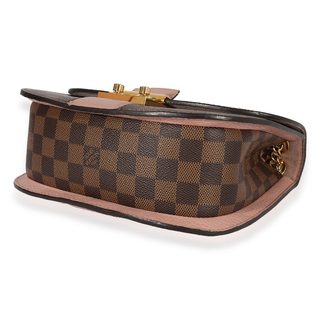 Louis Vuitton Louis Vuitton Damier Ebene & Magnolia Cuir Taurillon Wight Shoulder Bag