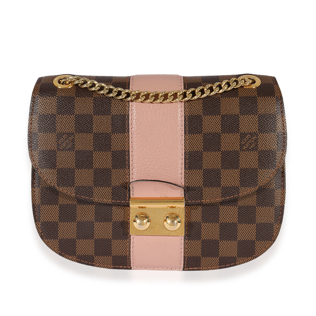 Louis Vuitton Louis Vuitton Damier Ebene & Magnolia Cuir Taurillon Wight Shoulder Bag