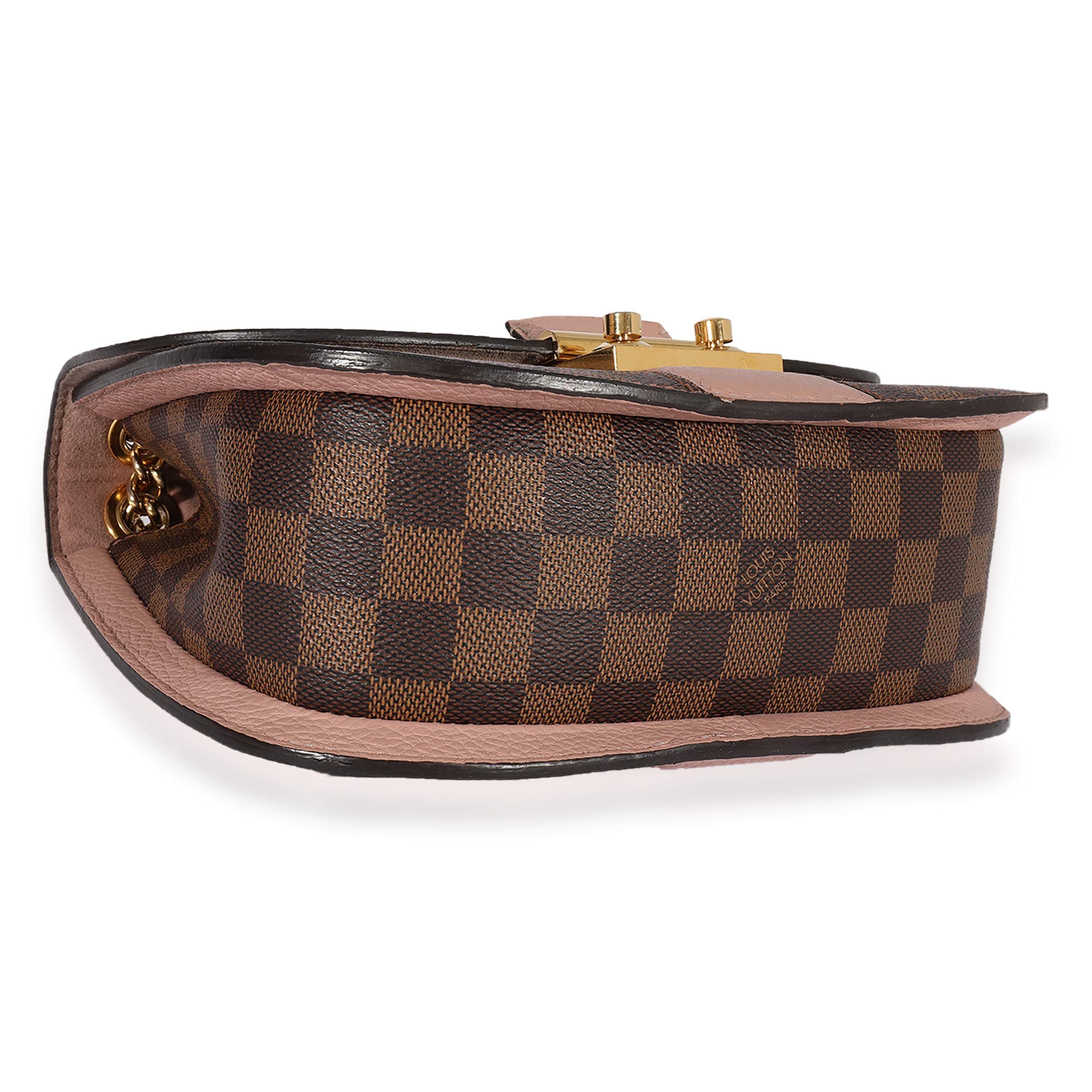 Louis Vuitton Louis Vuitton Damier Ebene & Magnolia Cuir Taurillon Wight Shoulder Bag