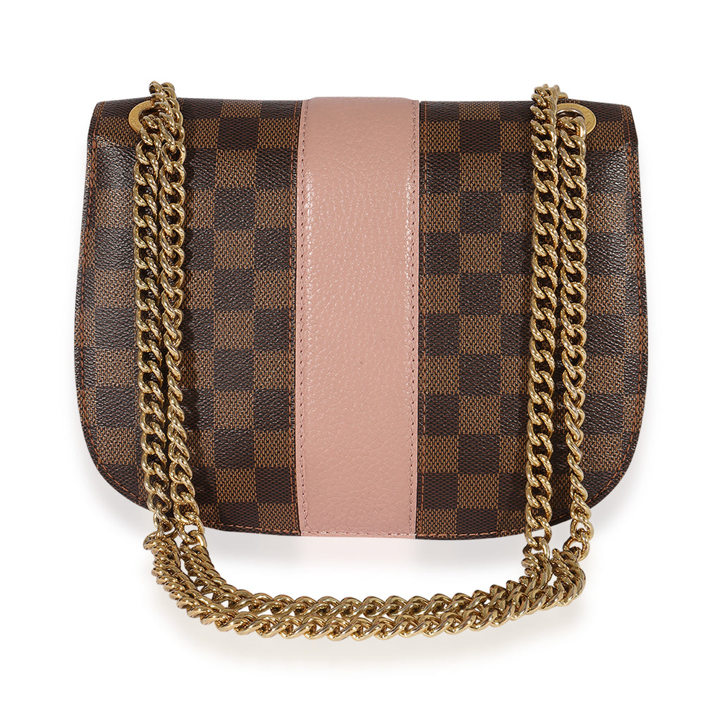 Louis Vuitton Louis Vuitton Damier Ebene & Magnolia Cuir Taurillon Wight Shoulder Bag