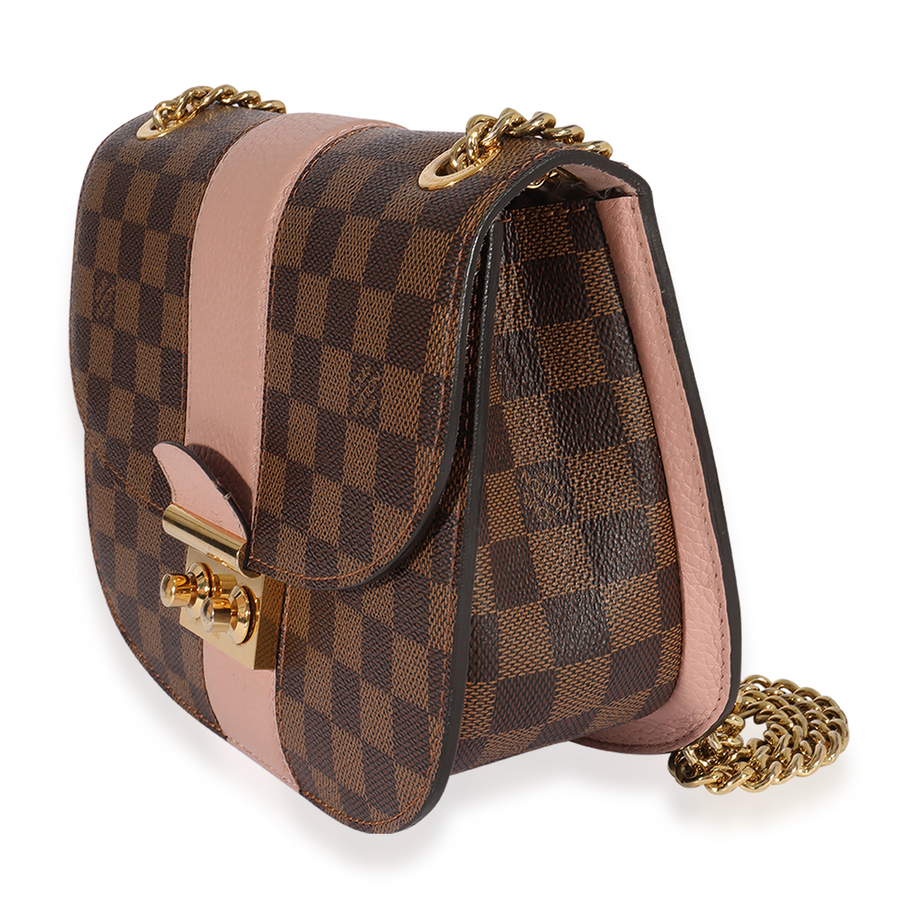 Louis Vuitton Louis Vuitton Damier Ebene & Magnolia Cuir Taurillon Wight Shoulder Bag