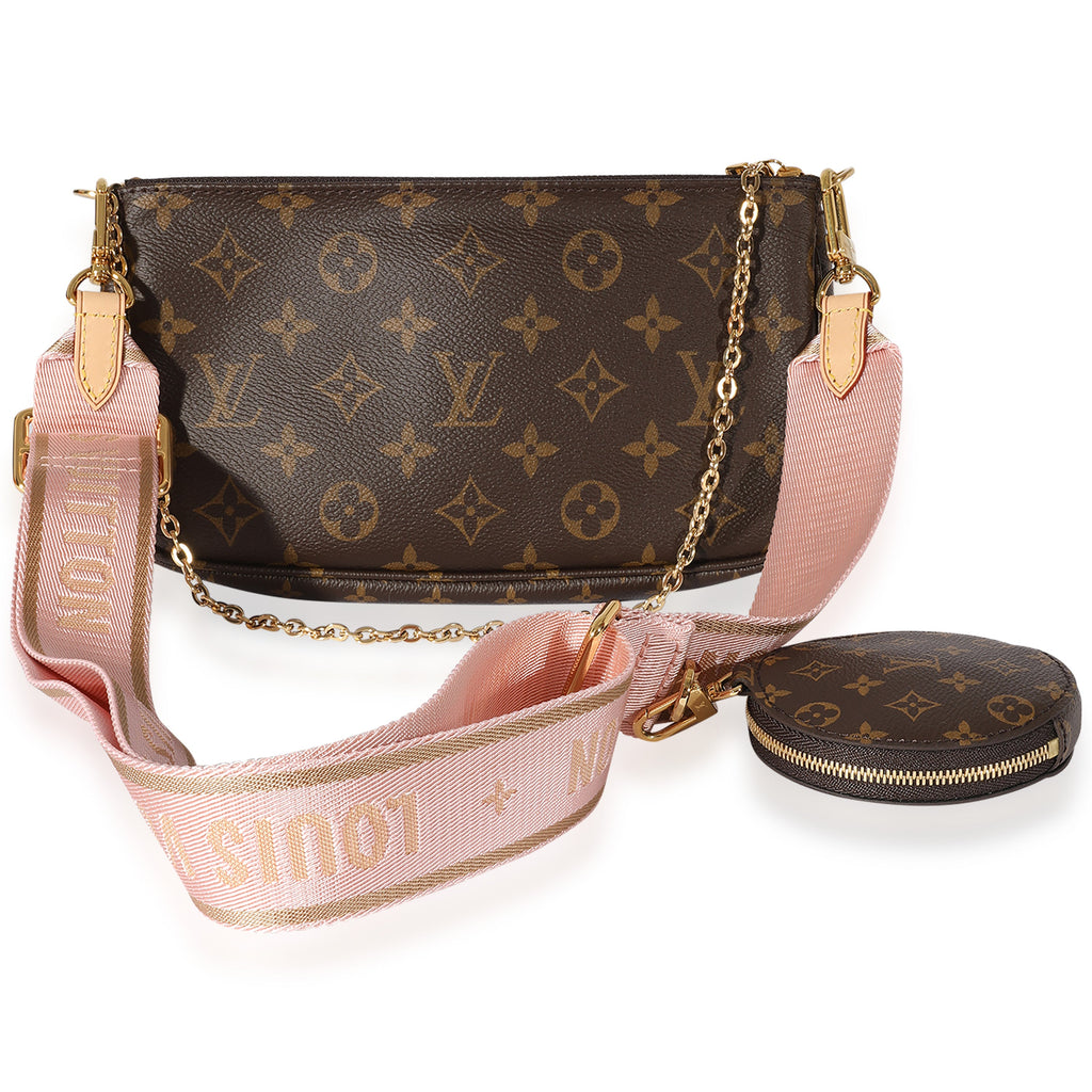 Louis Vuitton Louis Vuitton Monogram Canvas & Rose Clair Multi-Pochette Accessoires