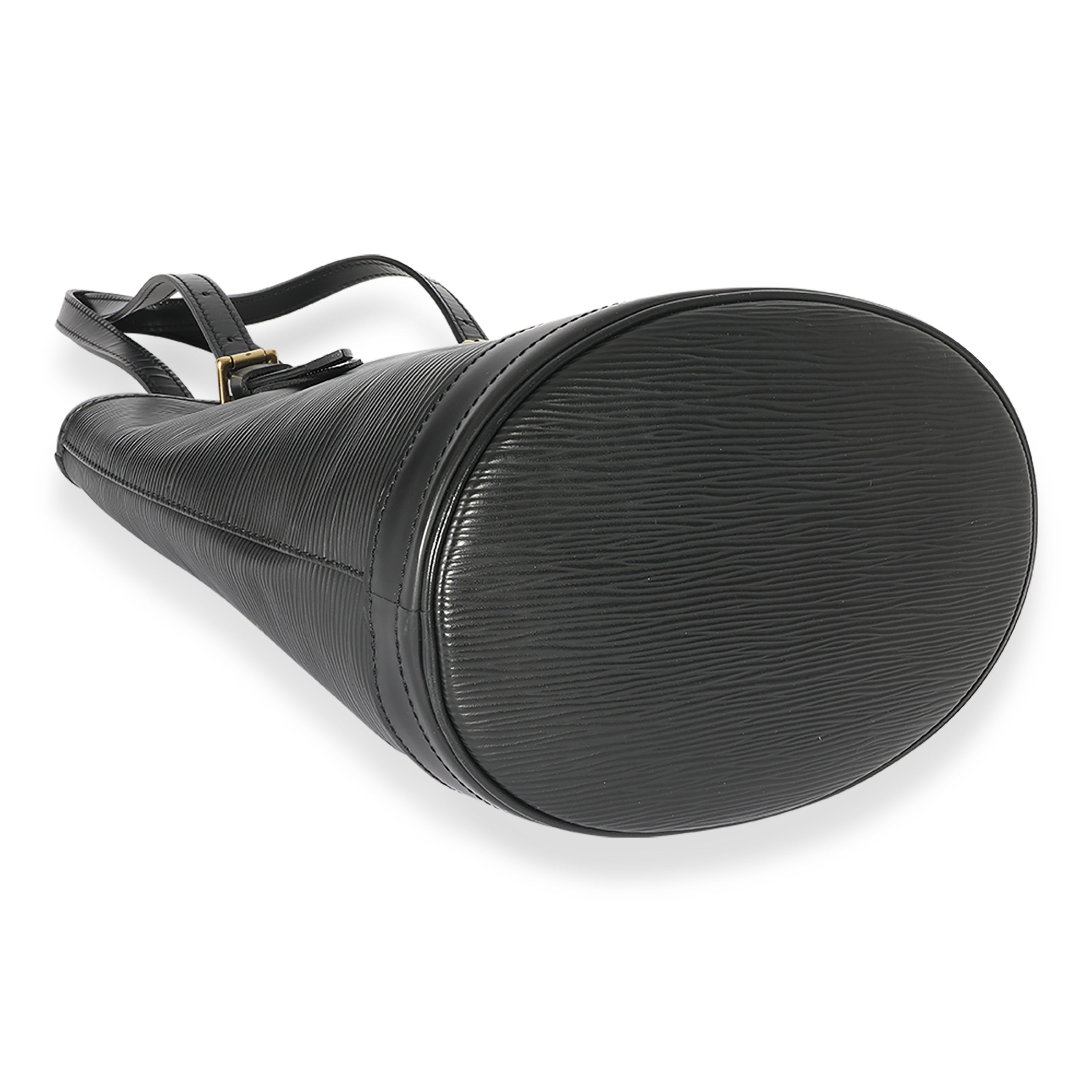 Louis Vuitton Louis Vuitton Black Epi Leather Petit Bucket Bag