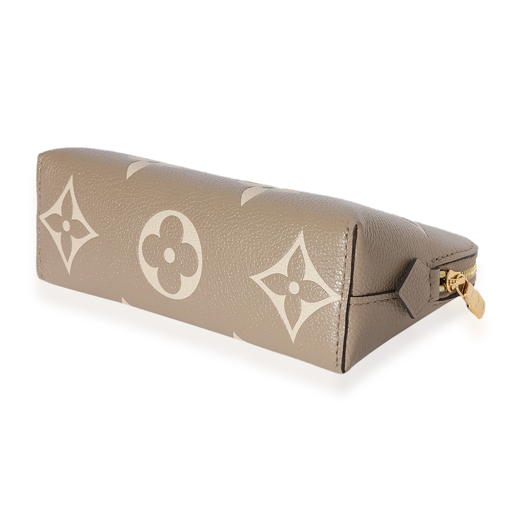 Louis Vuitton Louis Vuitton Cream Giant Monogram Pochette Cosmetique PM