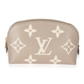 Louis Vuitton Louis Vuitton Cream Giant Monogram Pochette Cosmetique PM