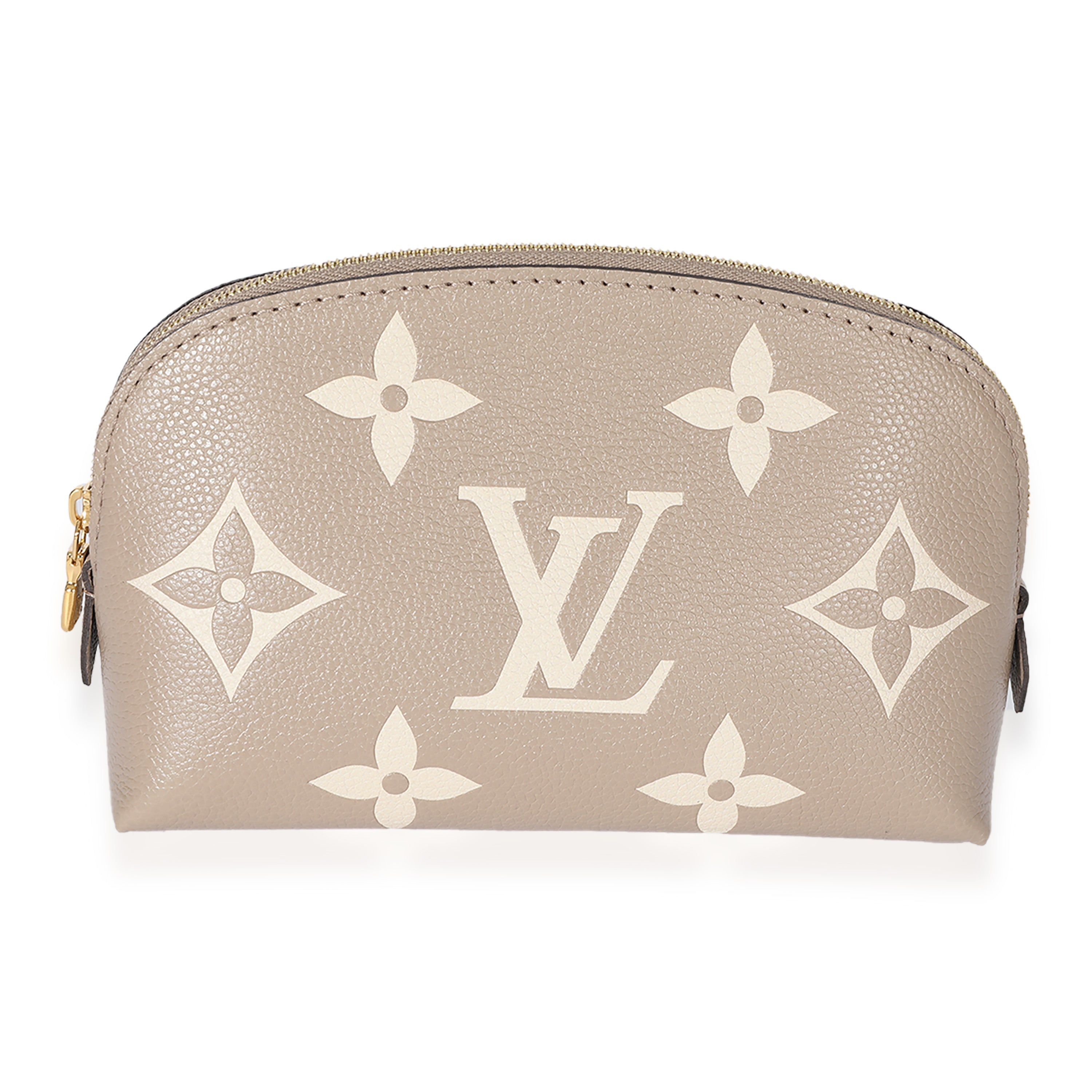 Louis Vuitton Louis Vuitton Cream Giant Monogram Pochette Cosmetique PM