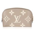Louis Vuitton Louis Vuitton Cream Giant Monogram Pochette Cosmetique PM