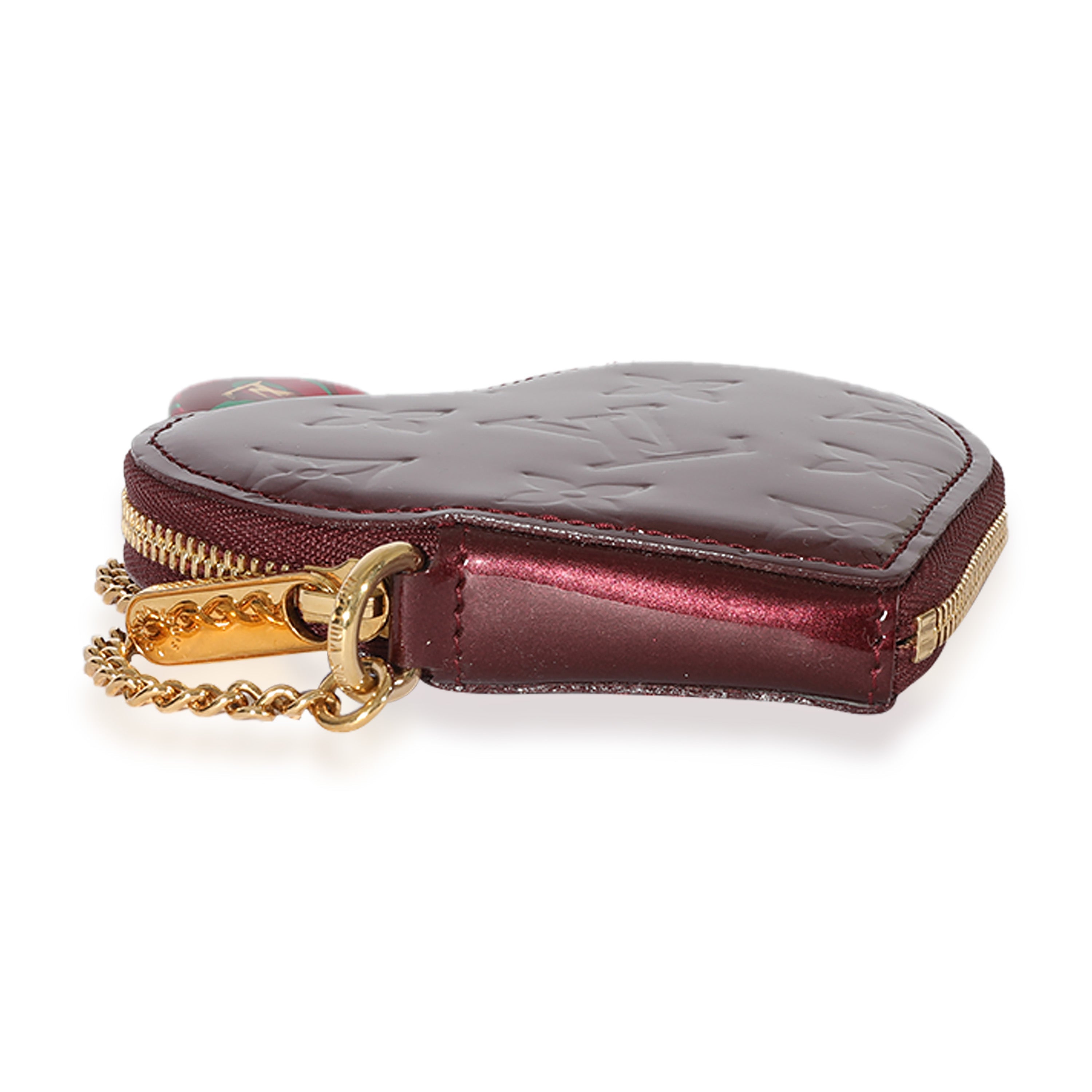 Louis Vuitton Louis Vuitton Amarante Monogram Vernis Coeur Heart Coin Purse